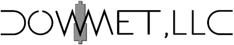 DOWMET LLC logo with vertical metal fastener