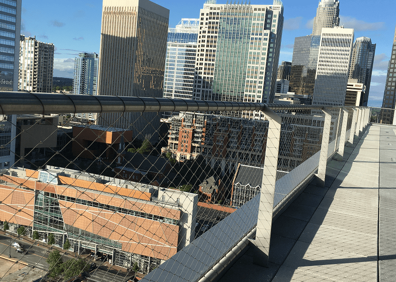 City skyline from a terrace